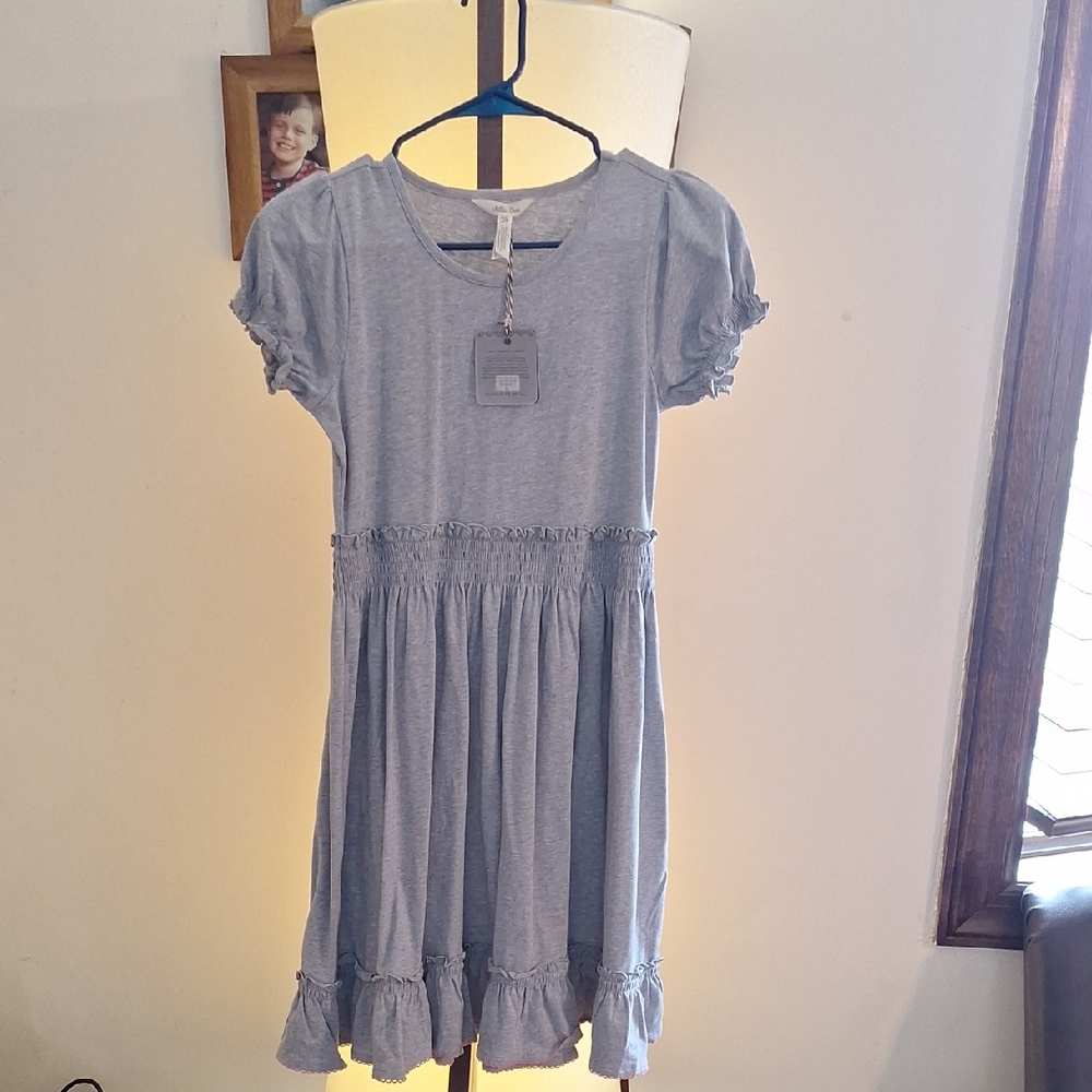 Size 14 Gray Matilda Jane Kids Dress NWT